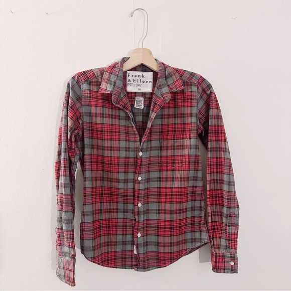 Frank & Eileen Flannel Plaid Shirt Long Sleeve Button Up - Picture 2 of 4